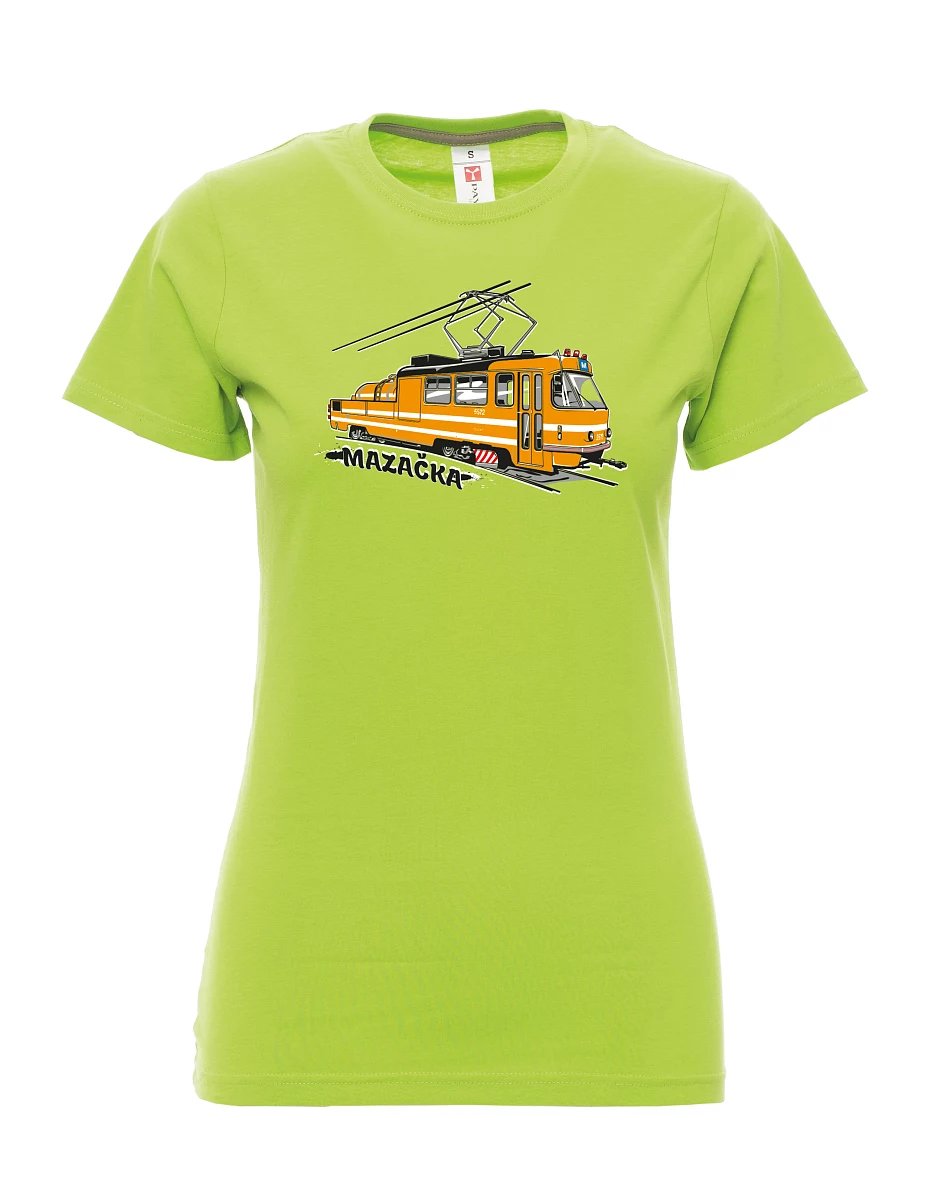 Maglia da donna colore lime Tram di oliatura