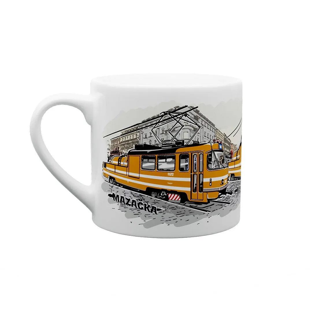 Tazza di ceramica Tram di oliatura 170 ml