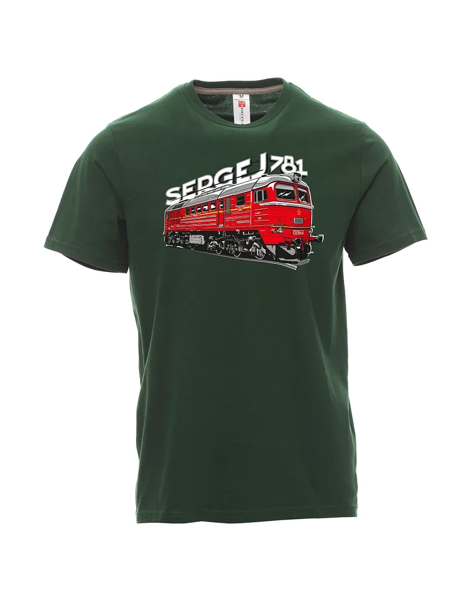 Maglia da uomo verde scuro Locomotiva 781 "Sergej" (M62)