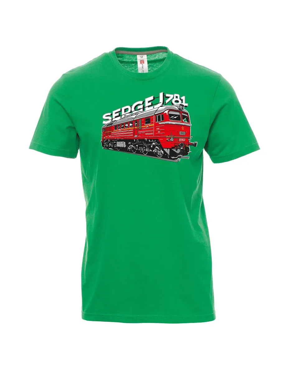 Maglia da uomo verde Locomotiva 781 "Sergej" (M62)