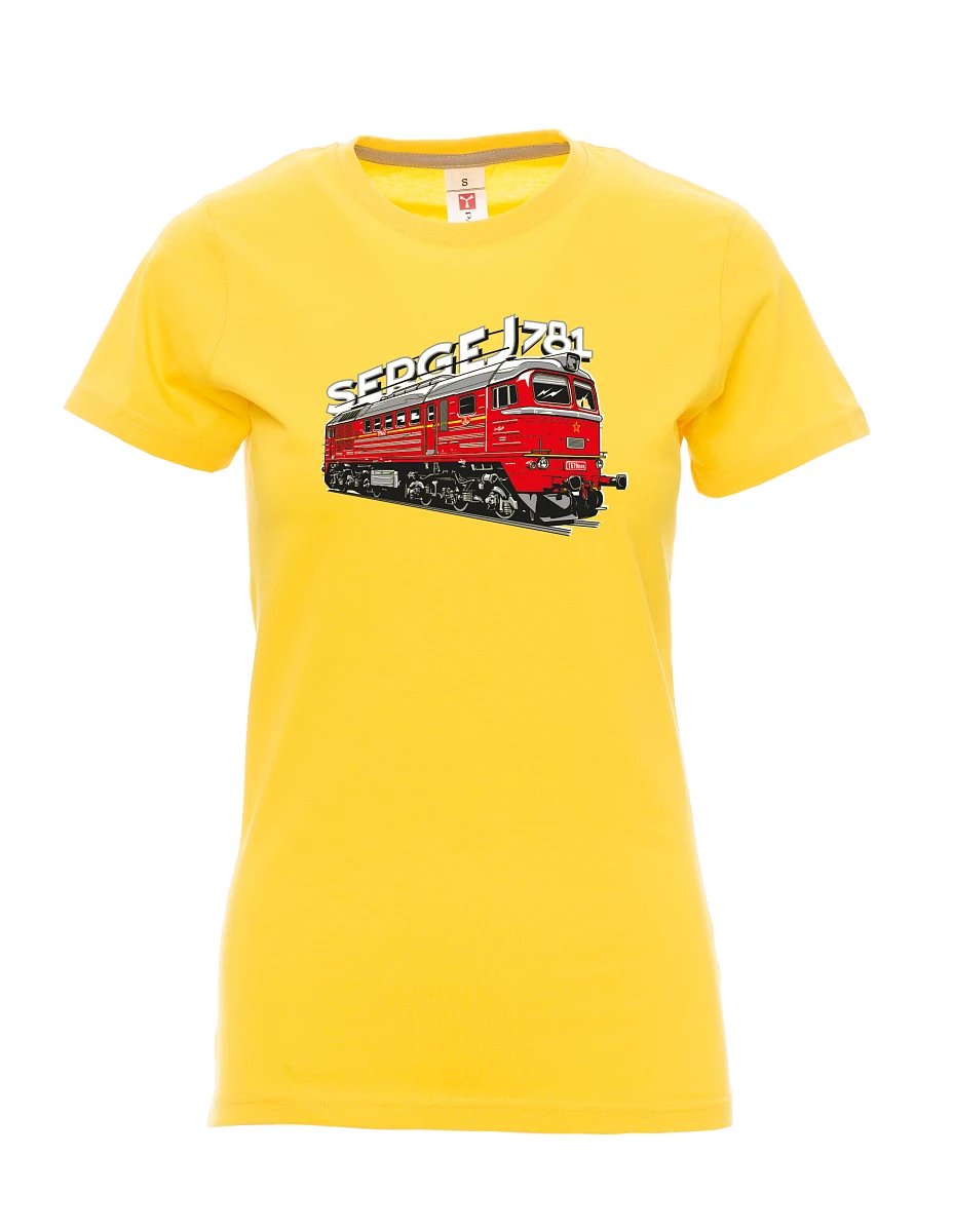 Maglia da donna gialla Locomotiva 781 "Sergej" (M62)