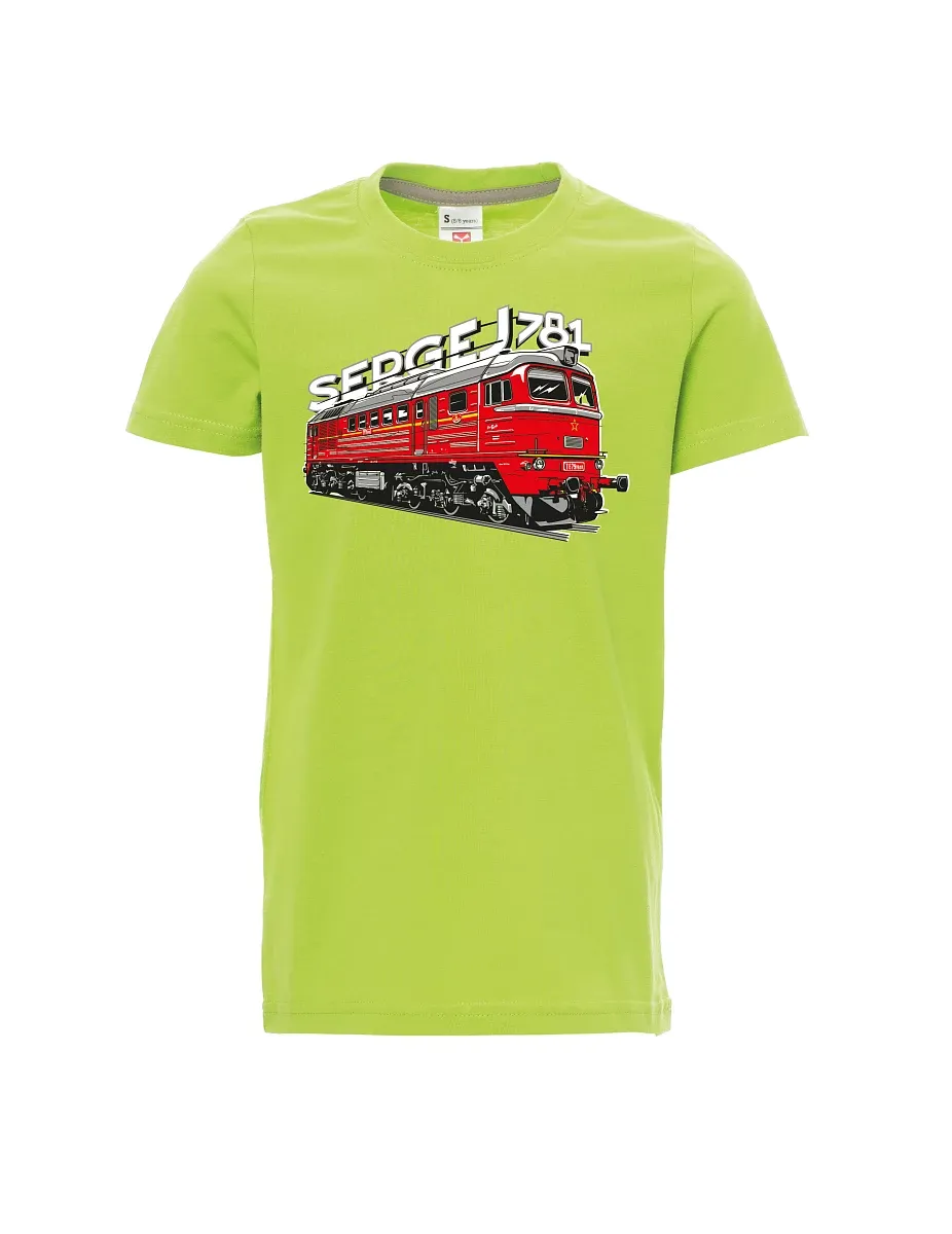 Maglia da bambino verde chiaro Locomotiva 781 "Sergej" (M62)