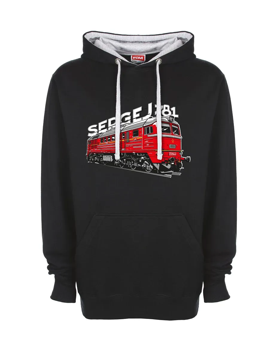 Felpa grigio-nera Locomotiva 781 "Sergej" (M62)
