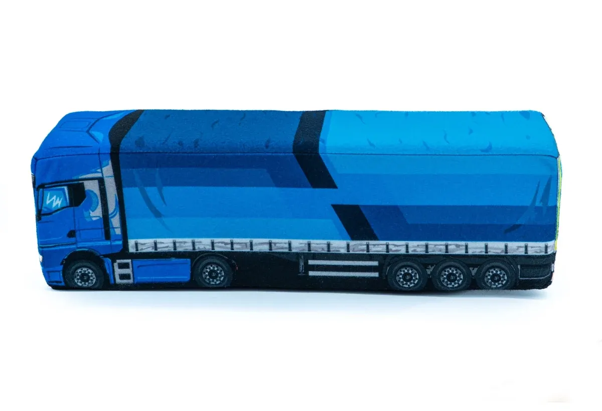 Cuscino in peluche con motivo della camion TGX