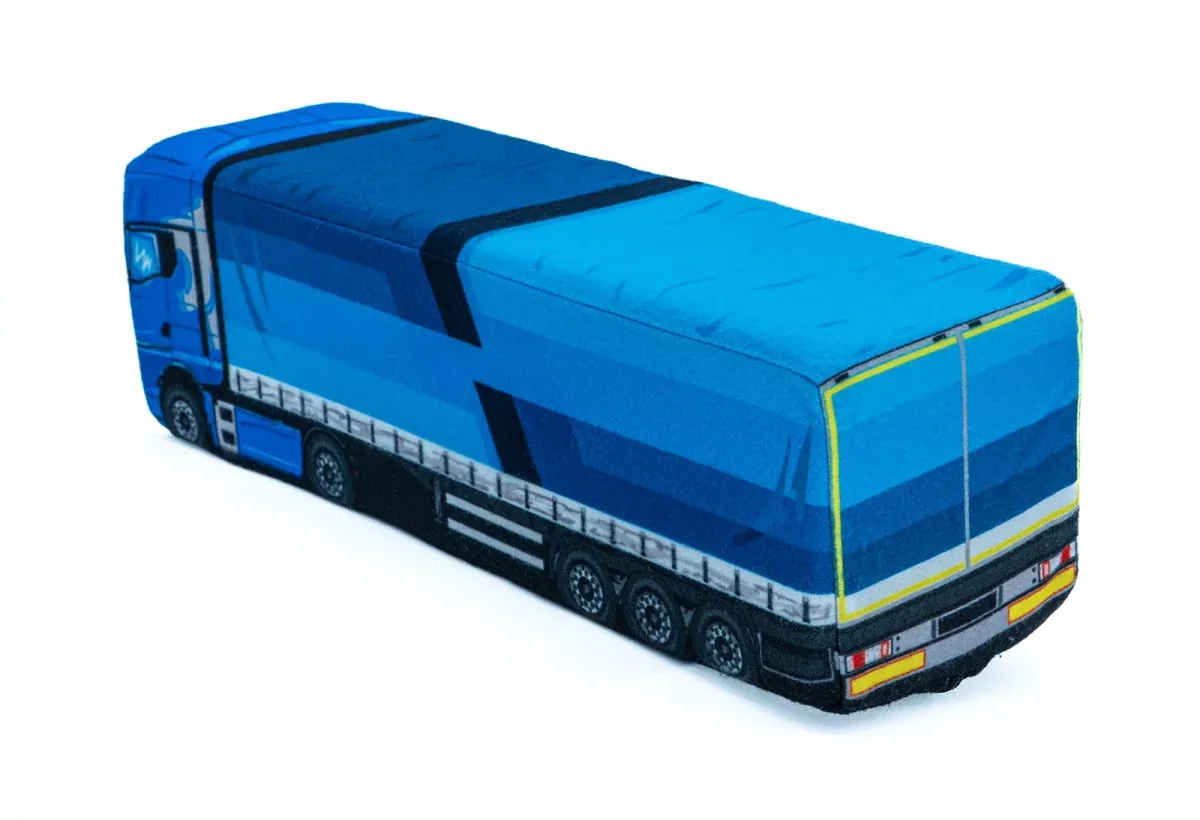 Cuscino in peluche con motivo della camion TGX