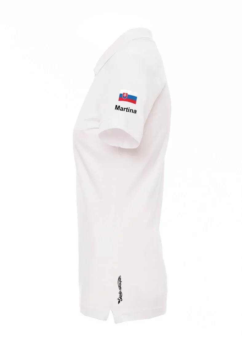Polo bianca da Da donna Viviamo a Dakar