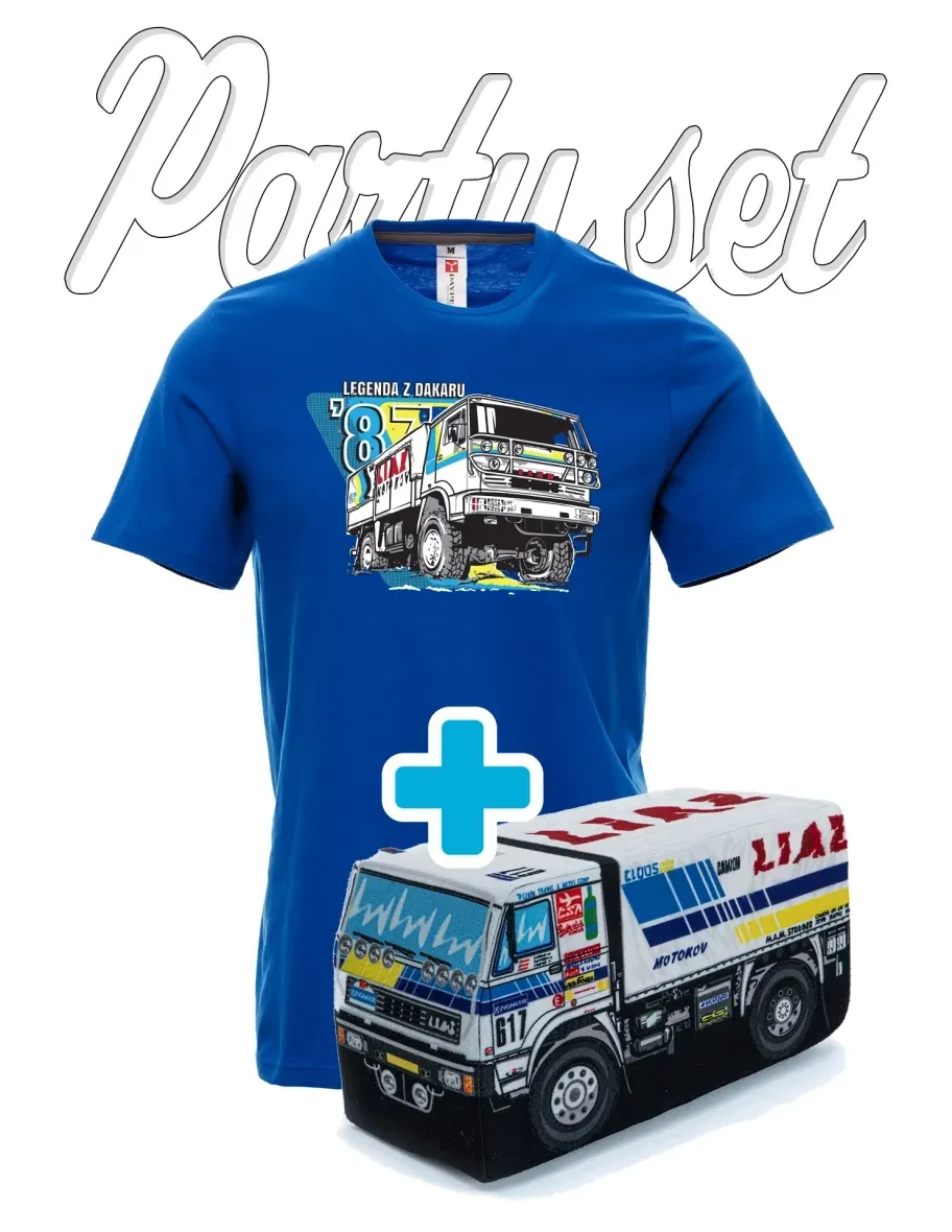 T-shirt da festa con un peluche sui motivi Liazka da Dakar