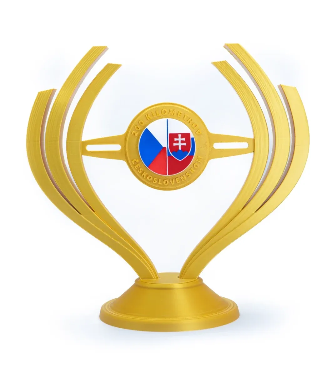 Trofeo con logo personalizzato