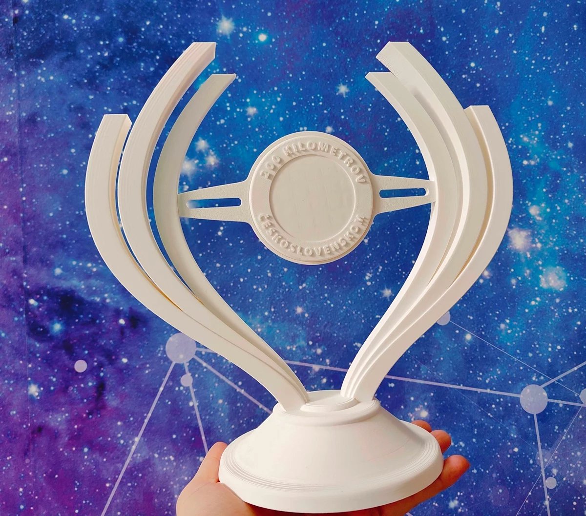 Trofeo con logo personalizzato