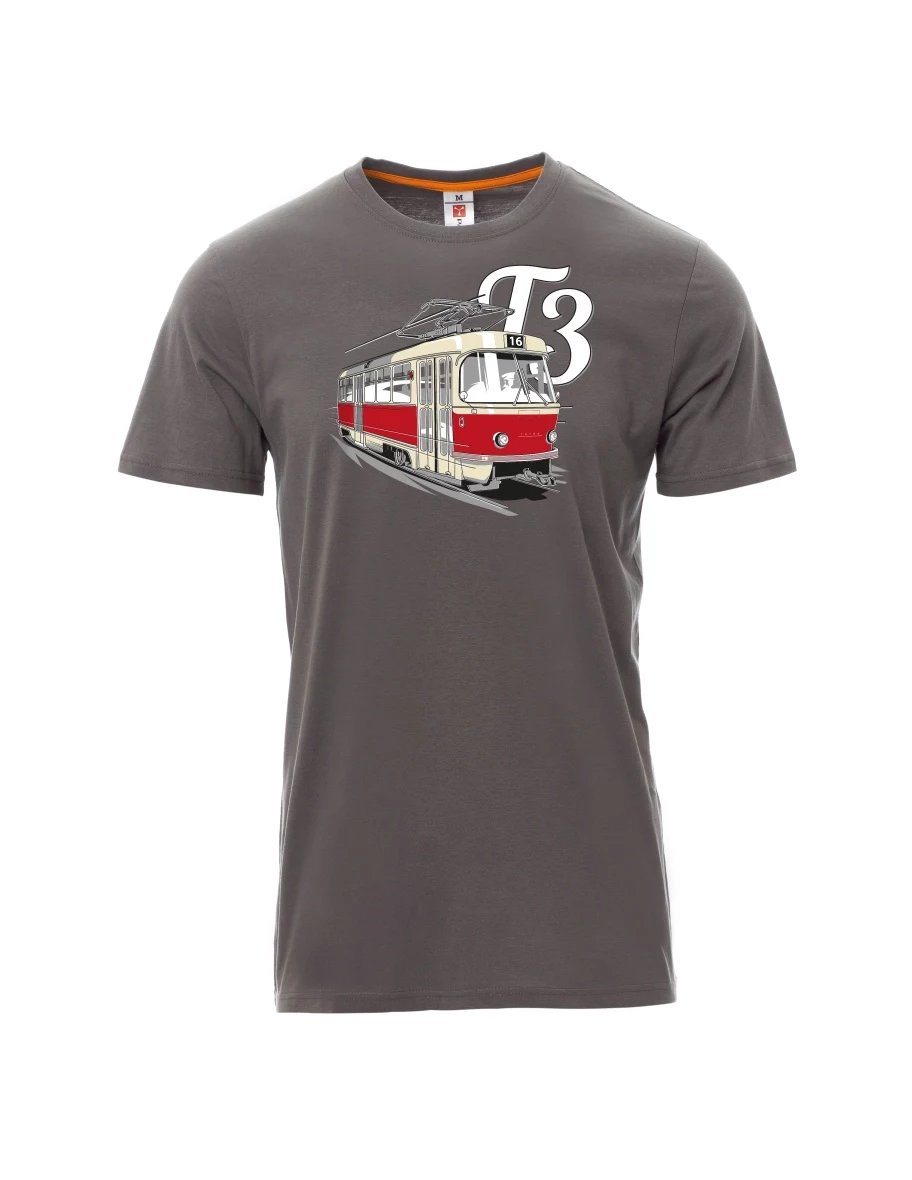 Maglia da uomo grigia Tram T3