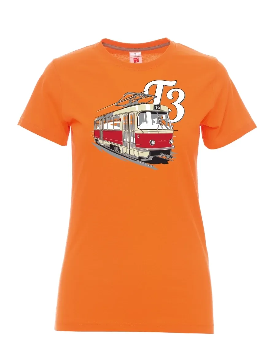 Maglia da donna arancione Tram T3