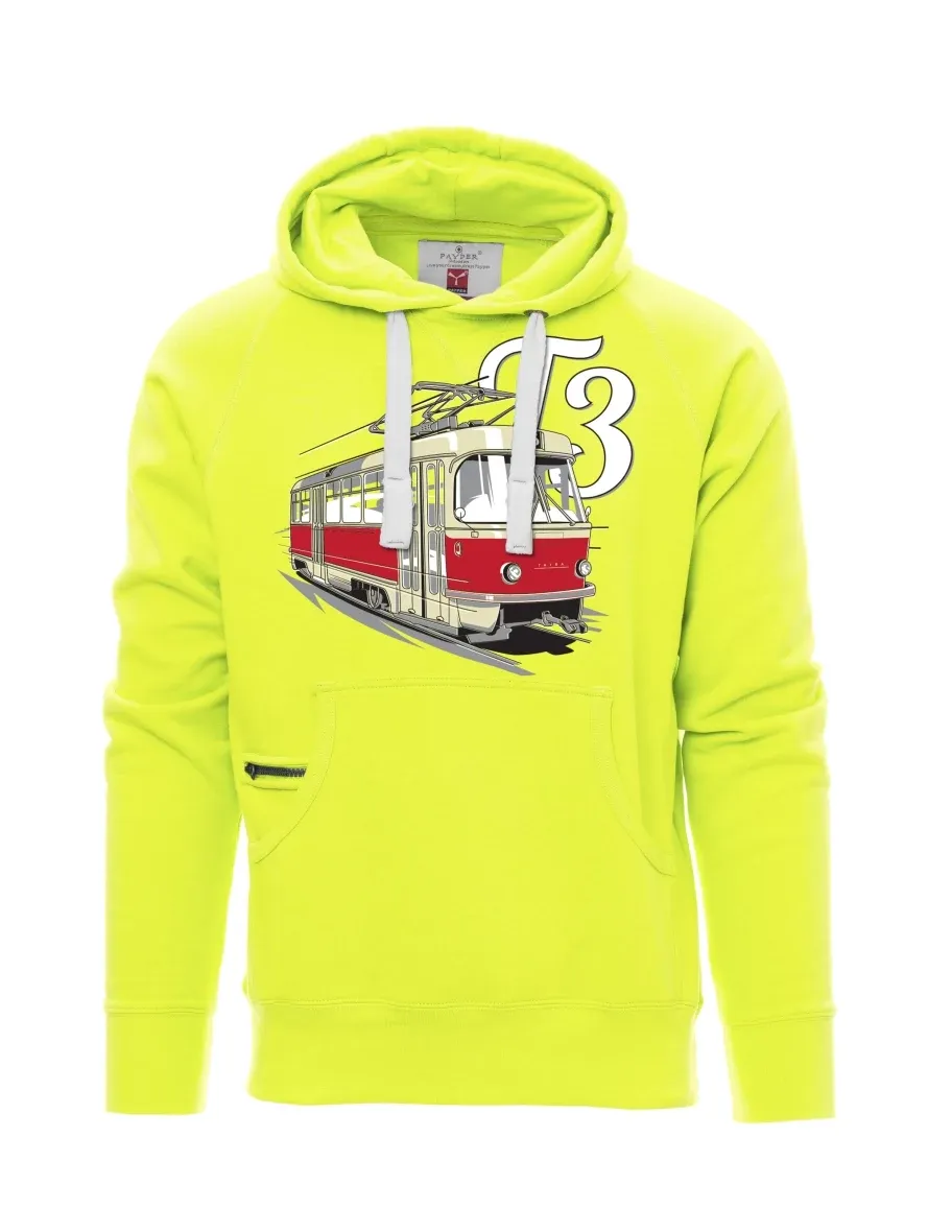 Felpa da uomo fluorescente Tram T3