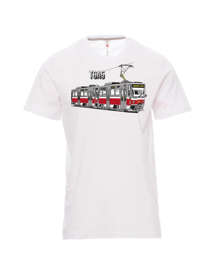 Maglia da uomo bianca Tram T6A5