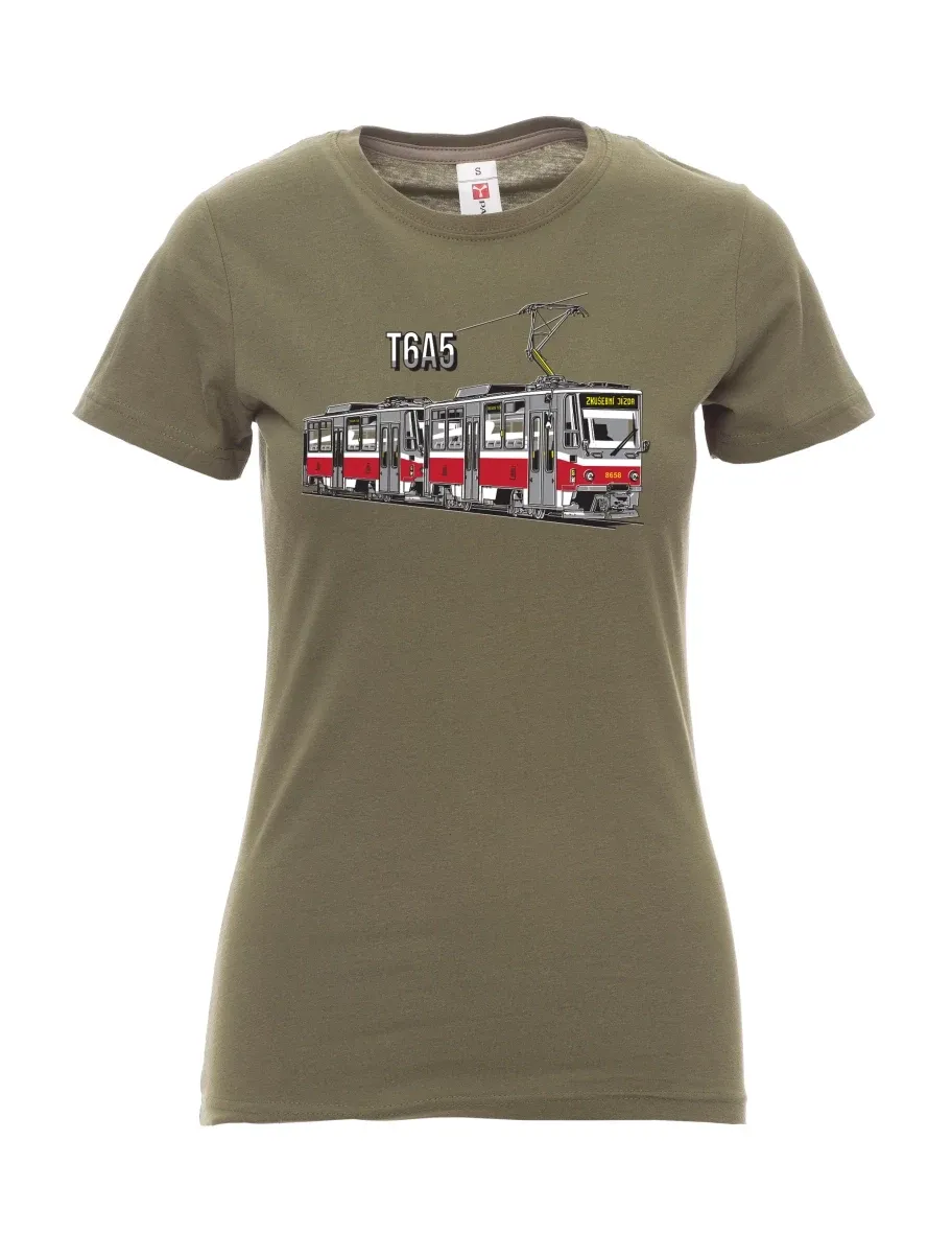 Maglia da donna cachi Tram T6A5