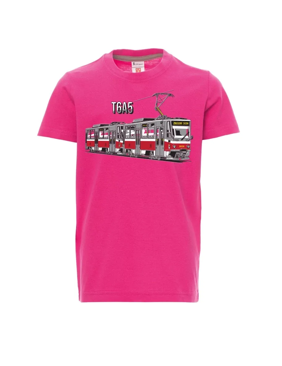 Maglia da bambino rosa Tram T6A5