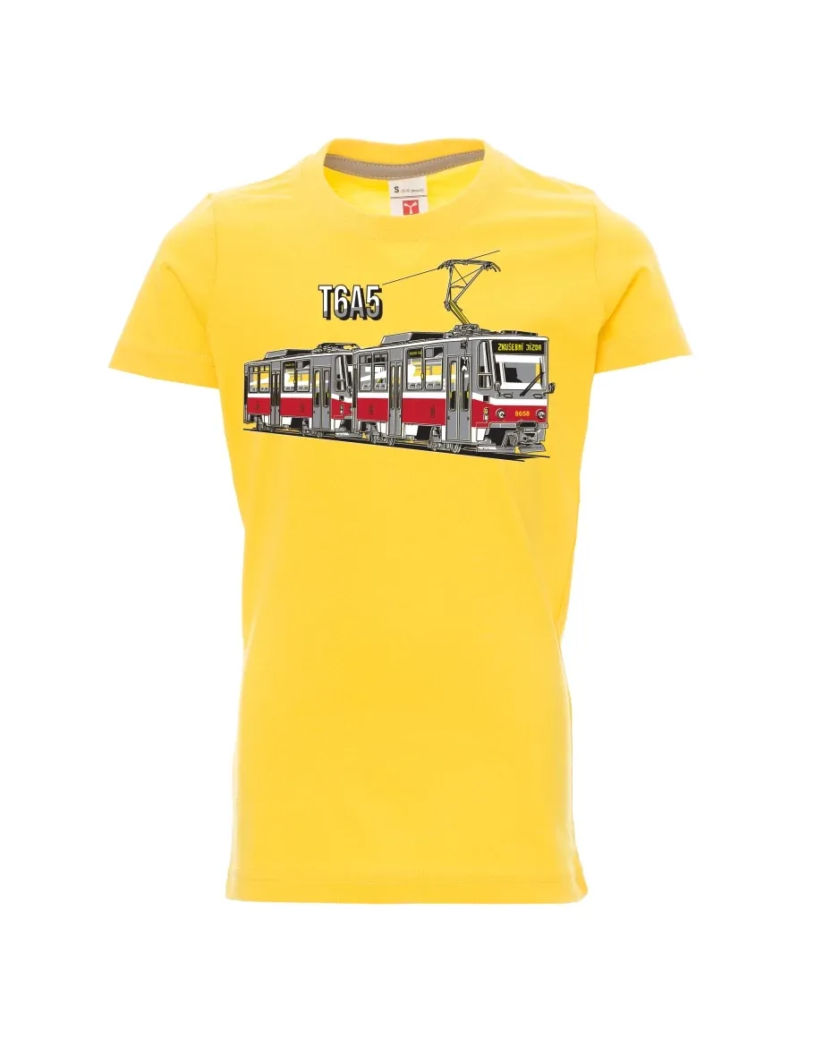 Maglia da bambino gialla Tram T6A5