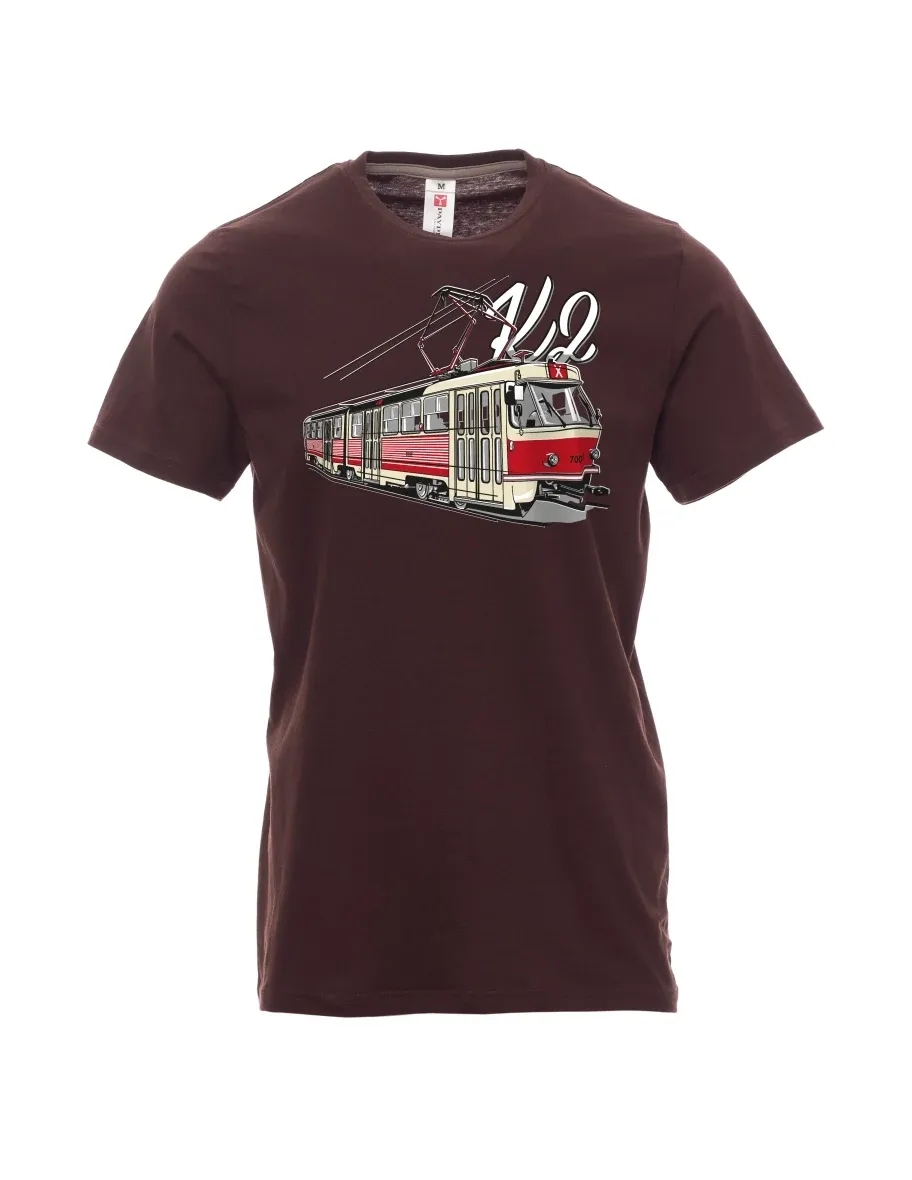 Maglia da uomo marrone scuro Tram K2