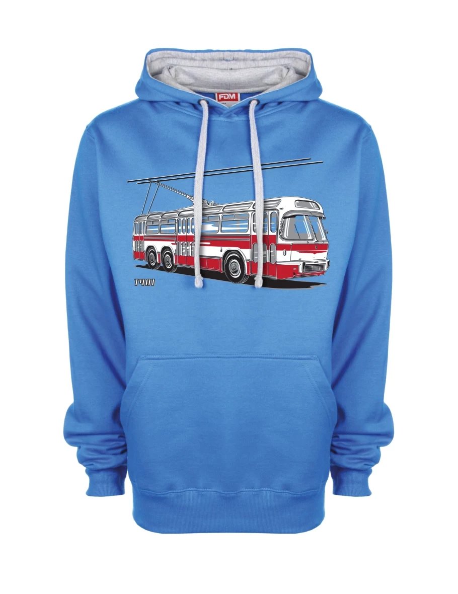 Felpa grigio-blu Carrello  T401