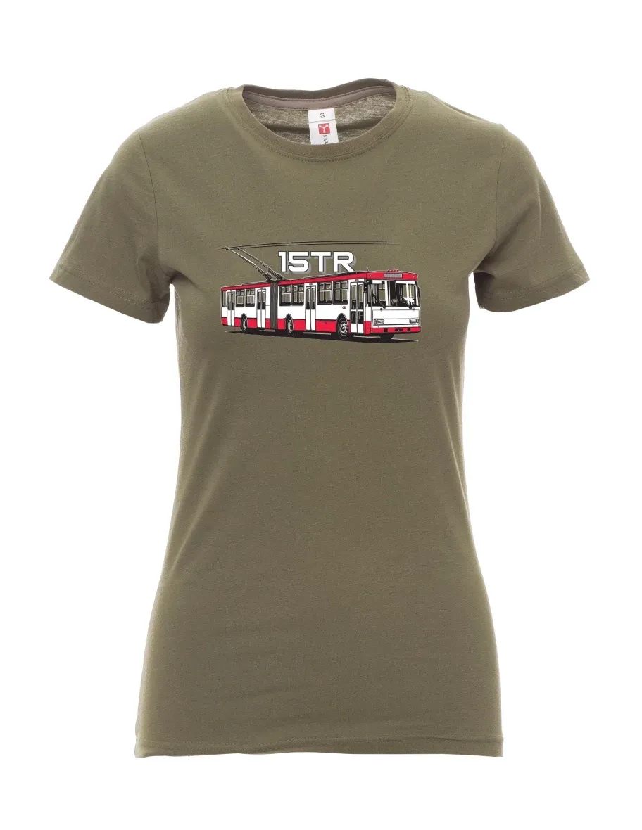 Maglia da donna cachi Filobus 15TR