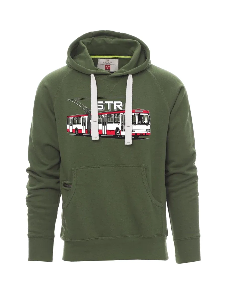 Felpa da uomo verde scuro Filobus 15TR