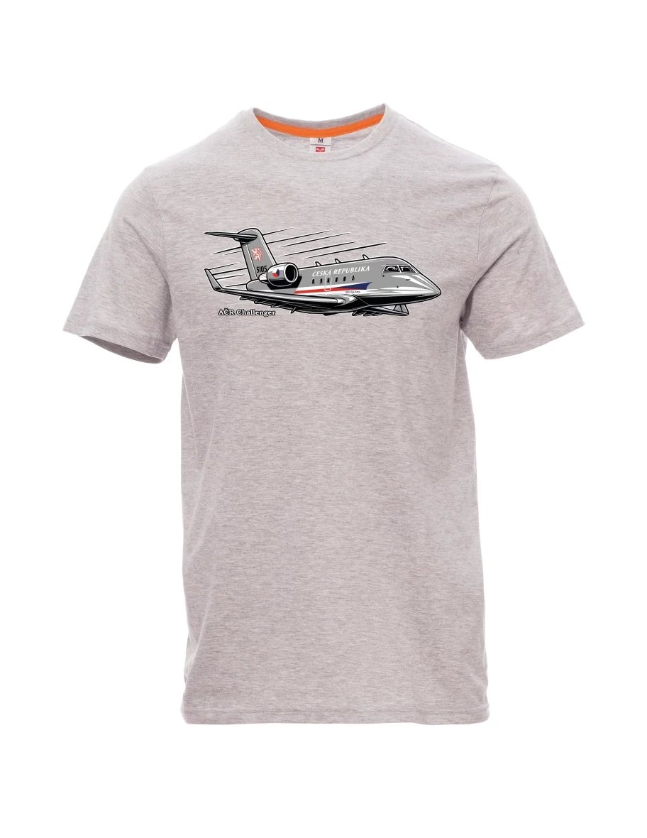 Maglia da uomo grigio melange Aereo AČR Challenger