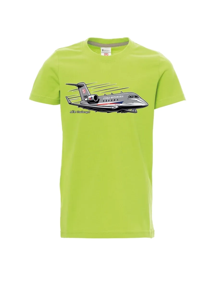 Maglia da bambino verde chiaro Aereo AČR Challenger