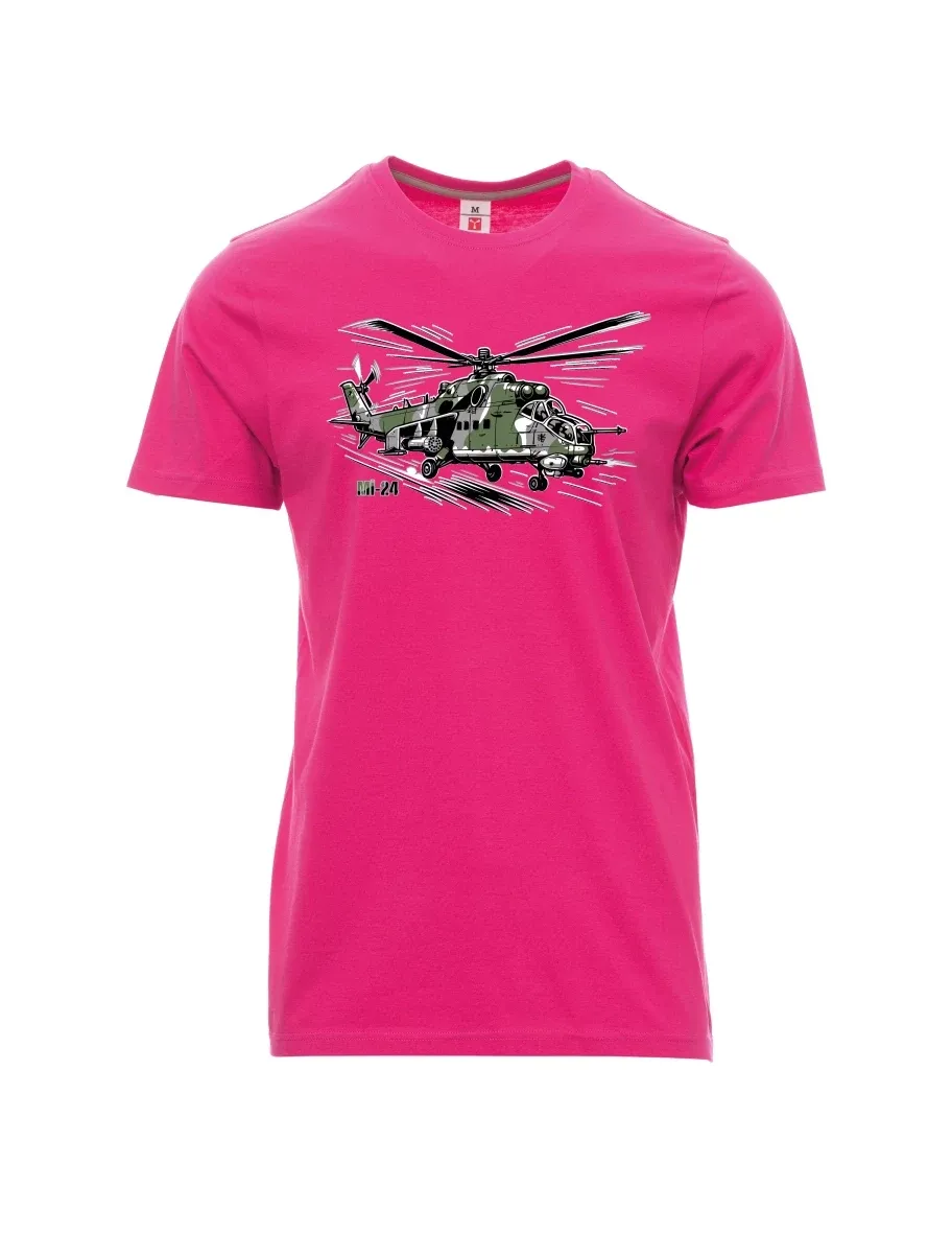 Maglia da uomo rosa Elicottero Mi-24
