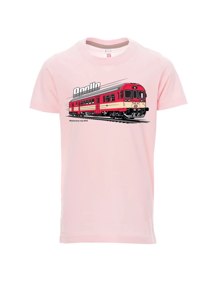 Maglia da bambino rosa chiaro Automotrice 843 “Apollo”