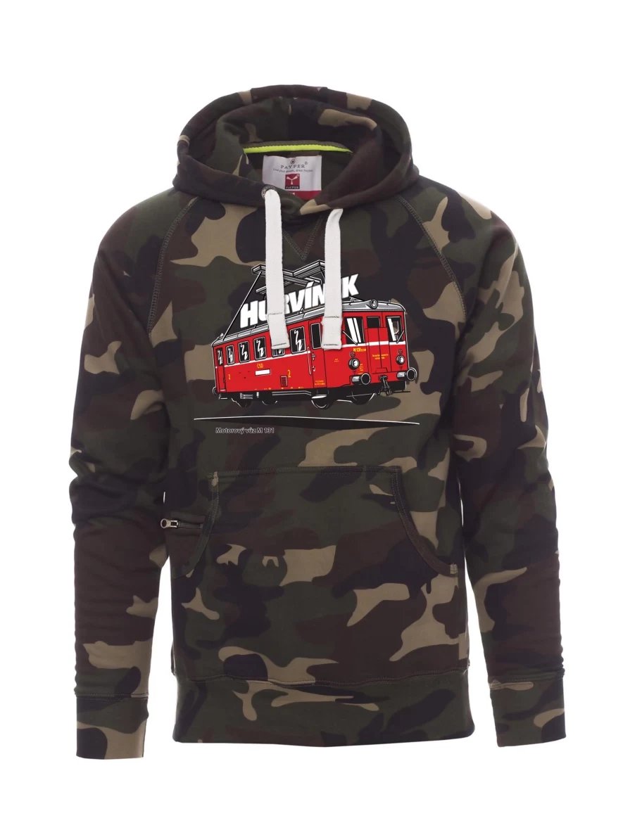 Felpa da uomo camuffare Automotrice M 131 “Hurvínek”