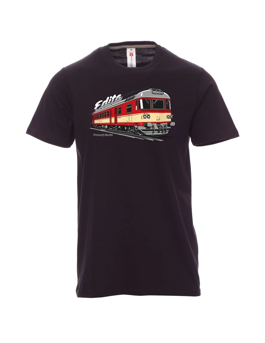 Maglia da uomo nera Automotrice 854