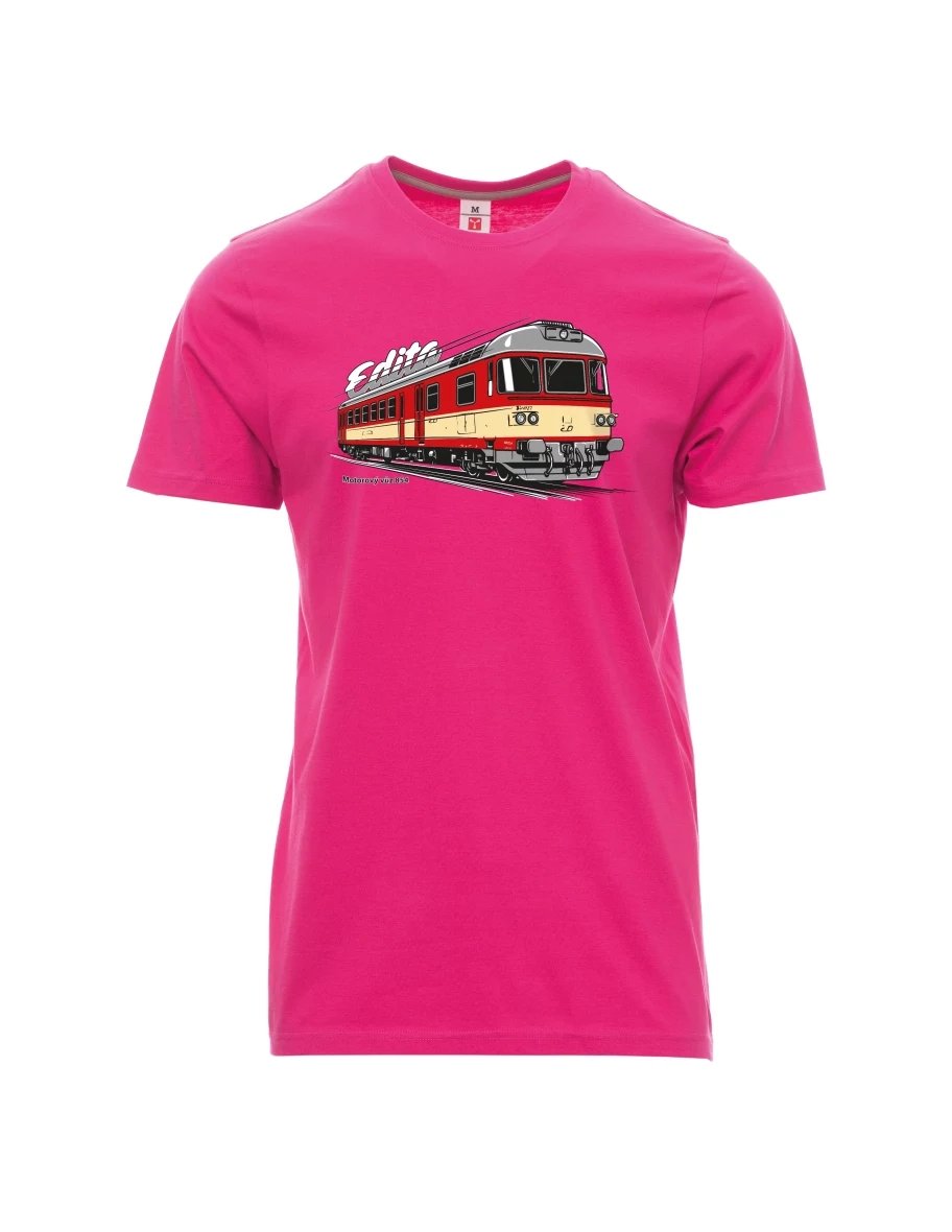 Maglia da uomo rosa Automotrice 854