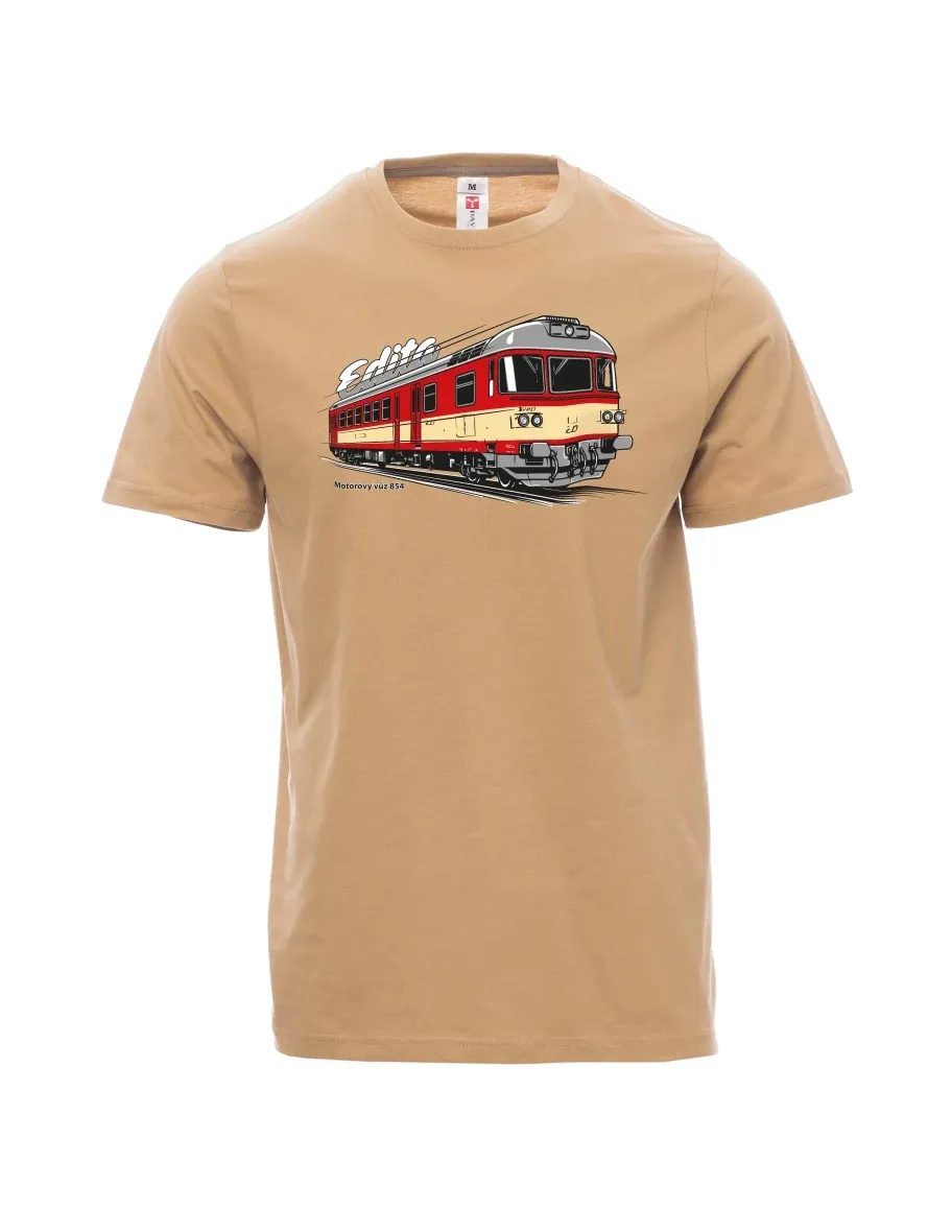 Maglia da uomo marrone Automotrice 854