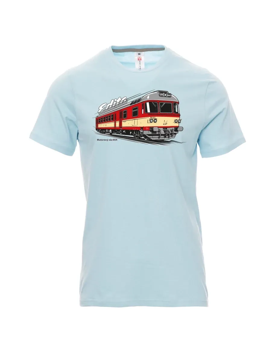 Maglia da uomo blu pallido Automotrice 854