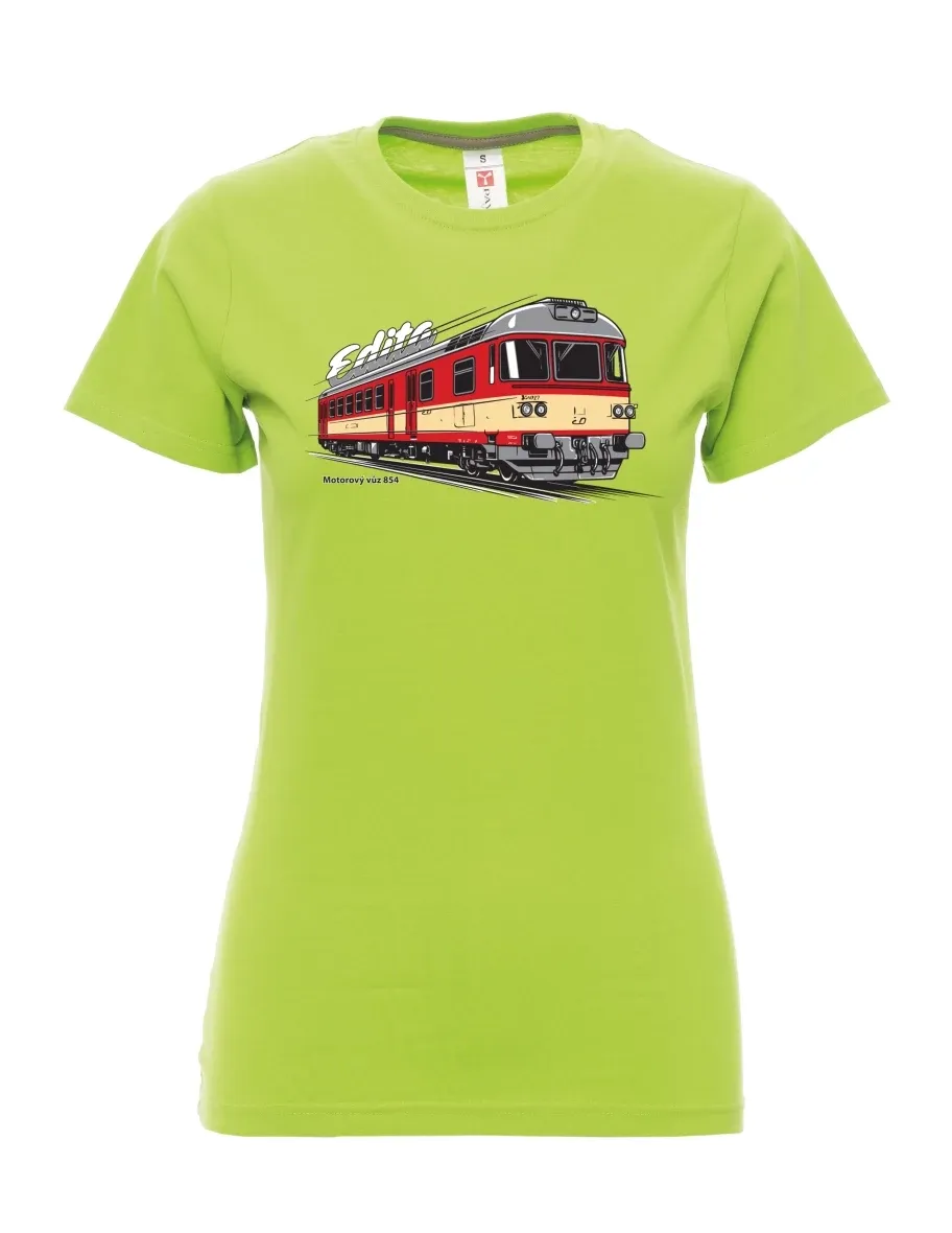 Maglia da donna colore lime Automotrice 854