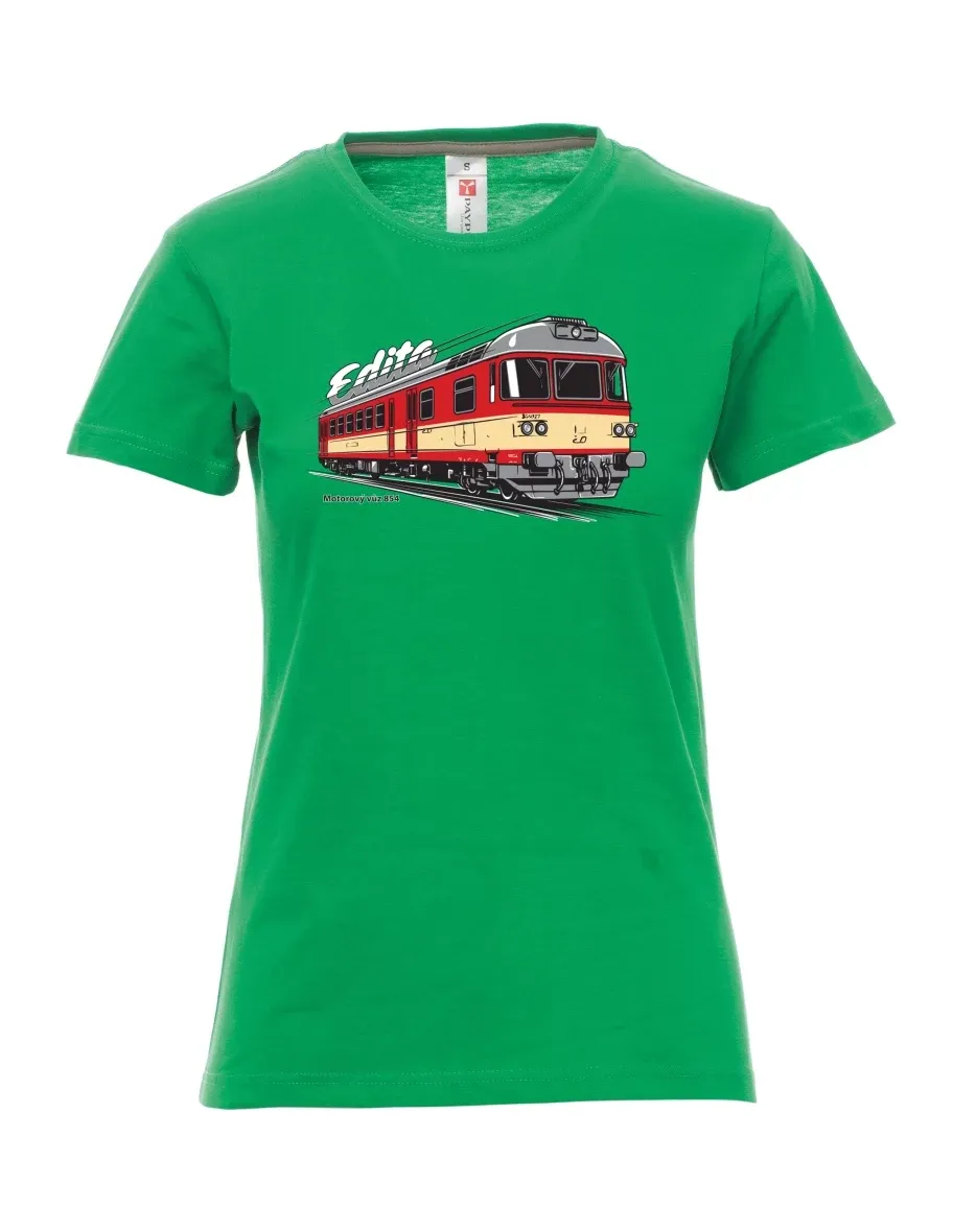 Maglia da donna verde Automotrice 854