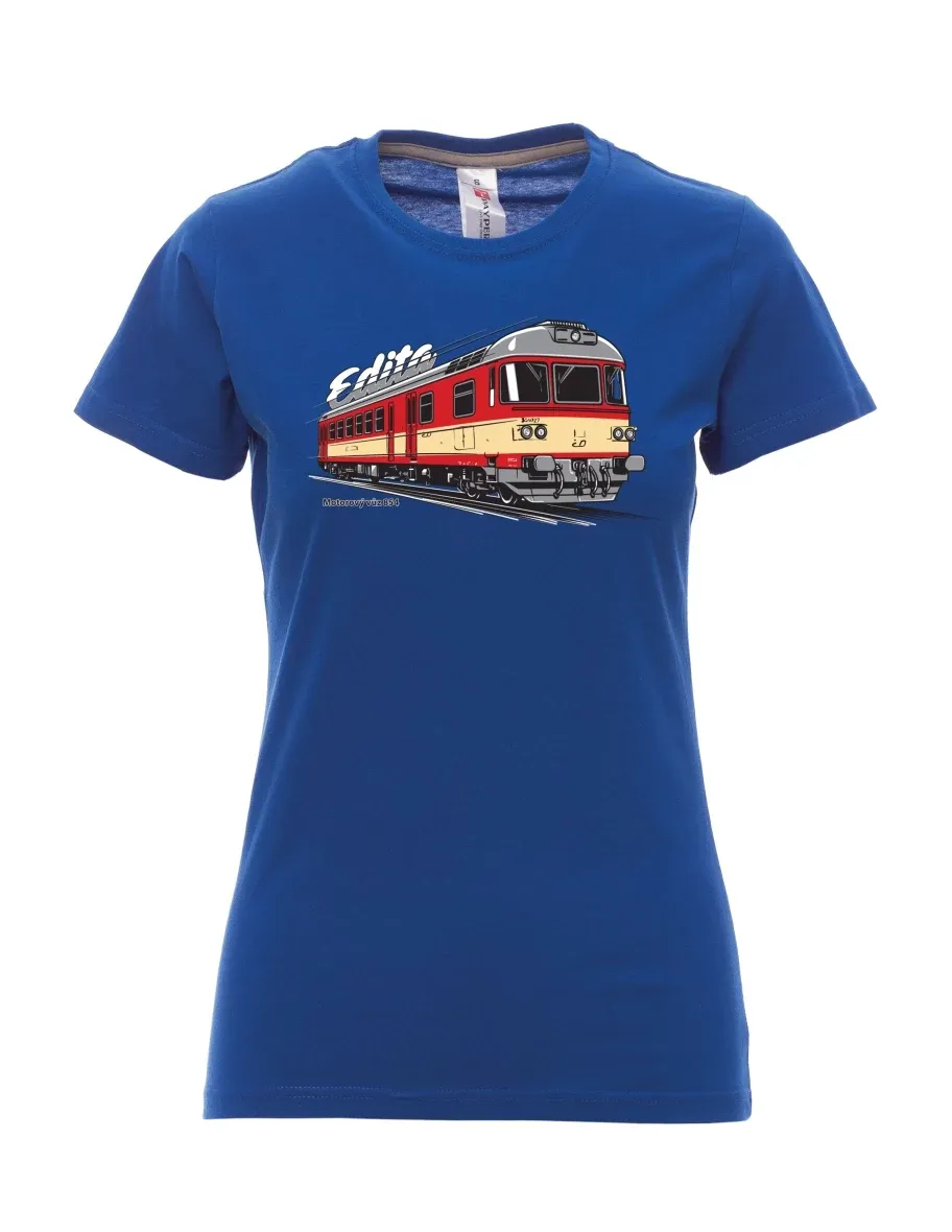 Maglia da donna blu reale Automotrice 854