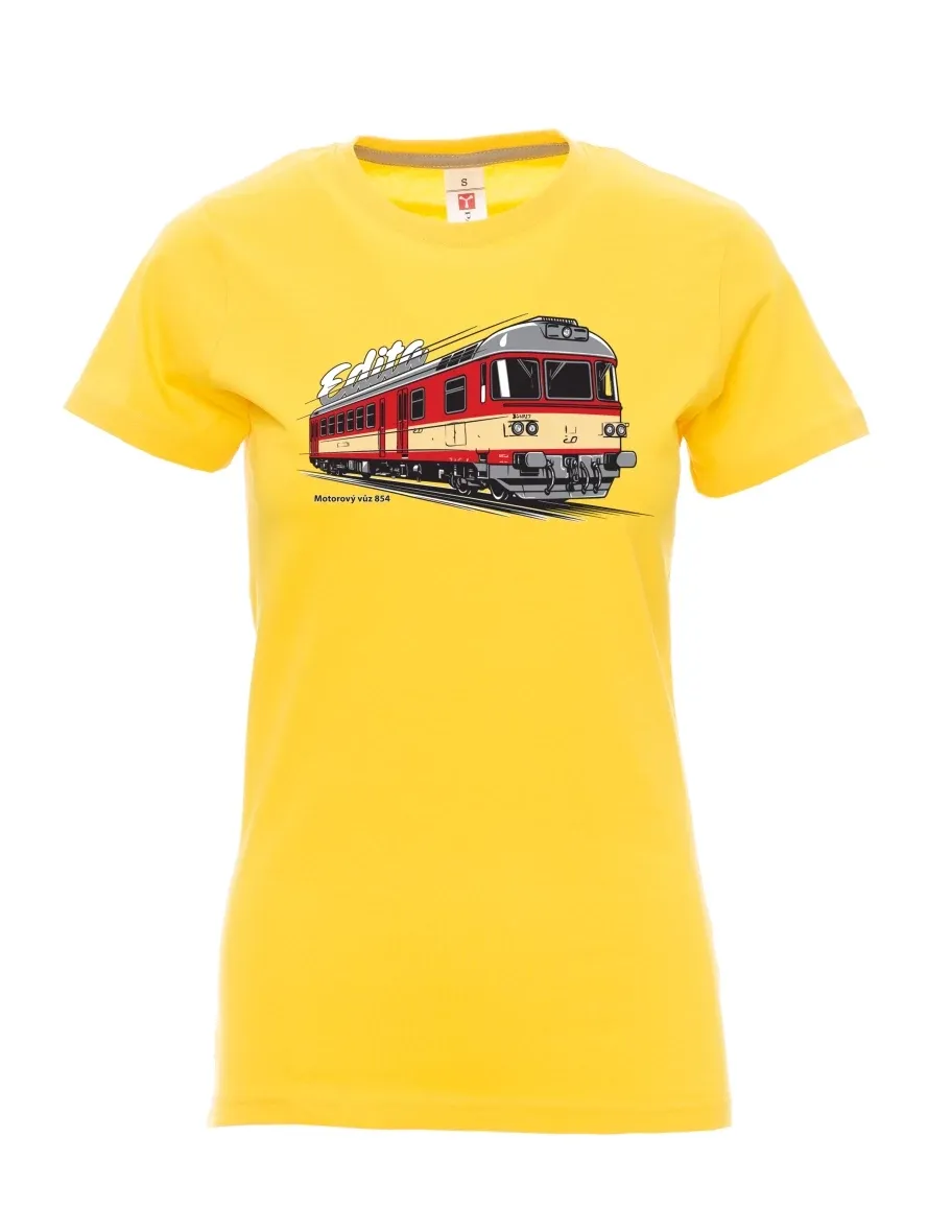 Maglia da donna gialla Automotrice 854