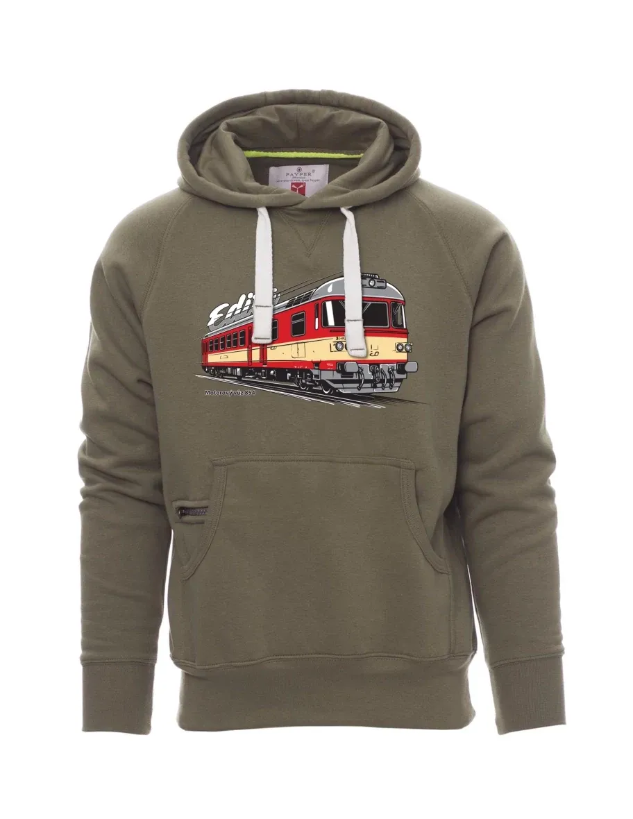Felpa da uomo cachi Automotrice 854