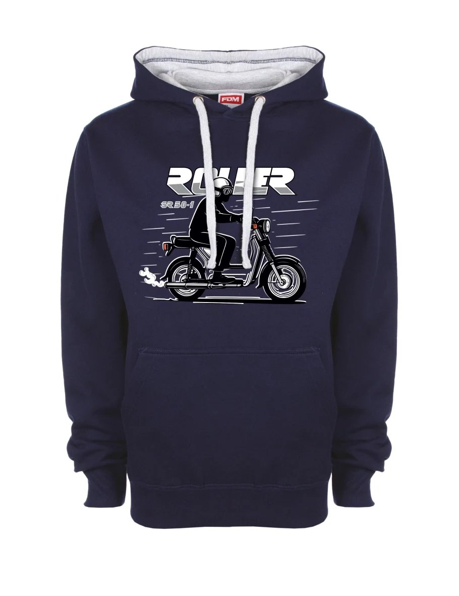 Felpa grigio-blu marino Scooter SR 50/1 Roller