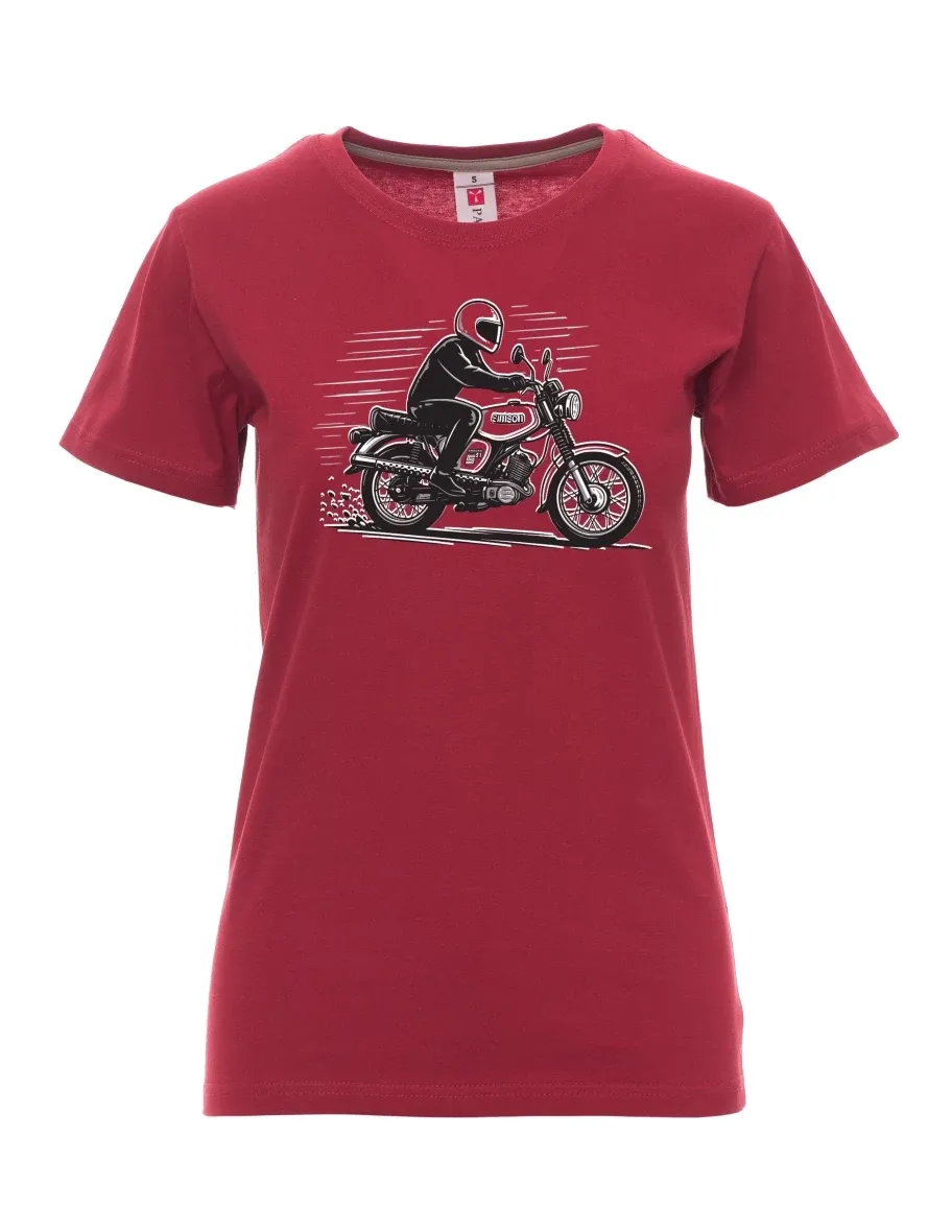 Maglia da donna colore bordeaux Moto Enduro S51