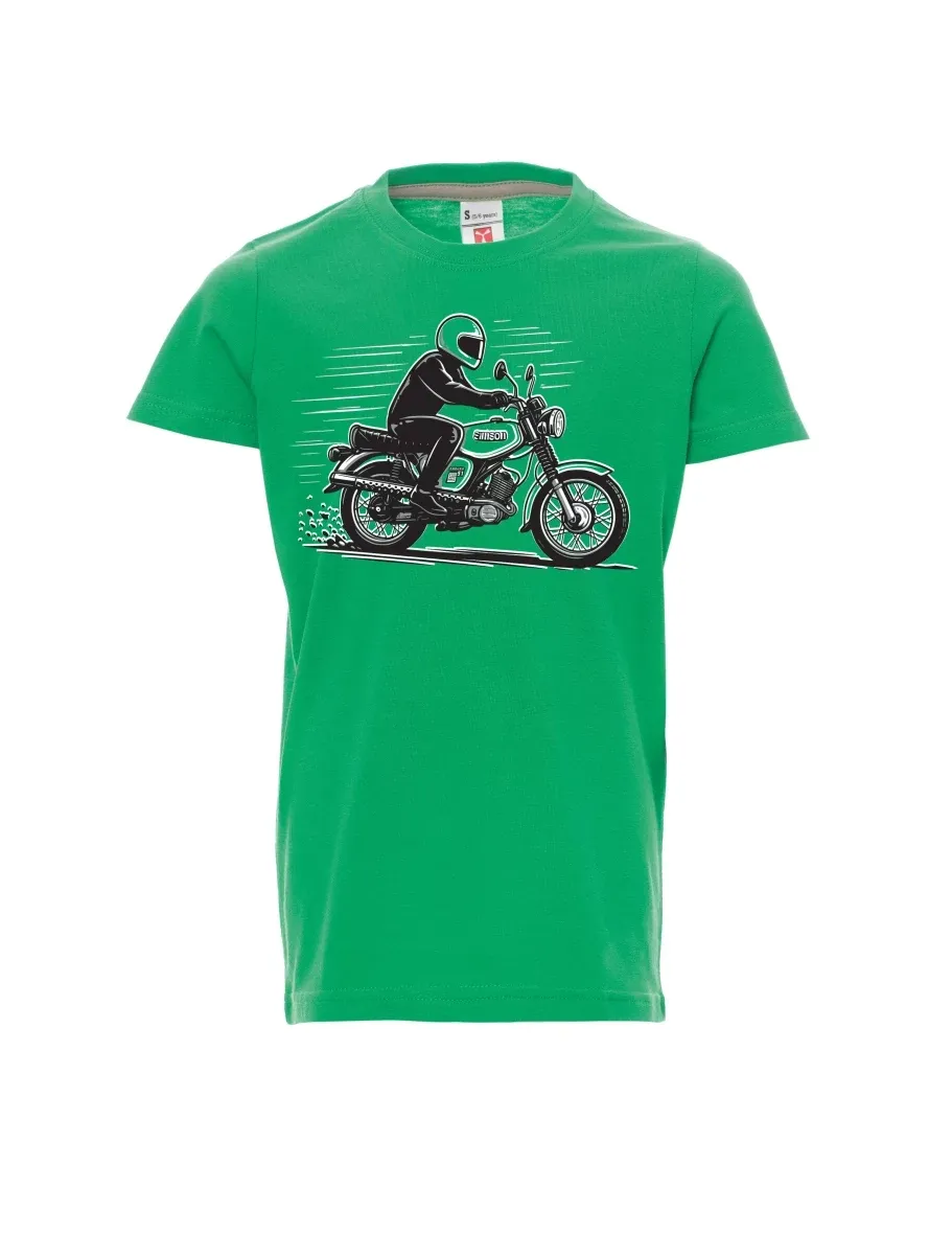 Maglia da bambino verde Moto Enduro S51