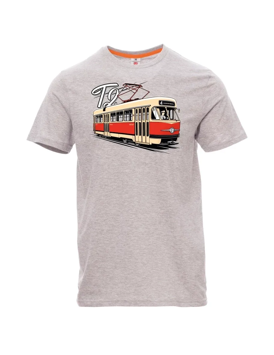 Maglia da uomo grigio melange Tram T2