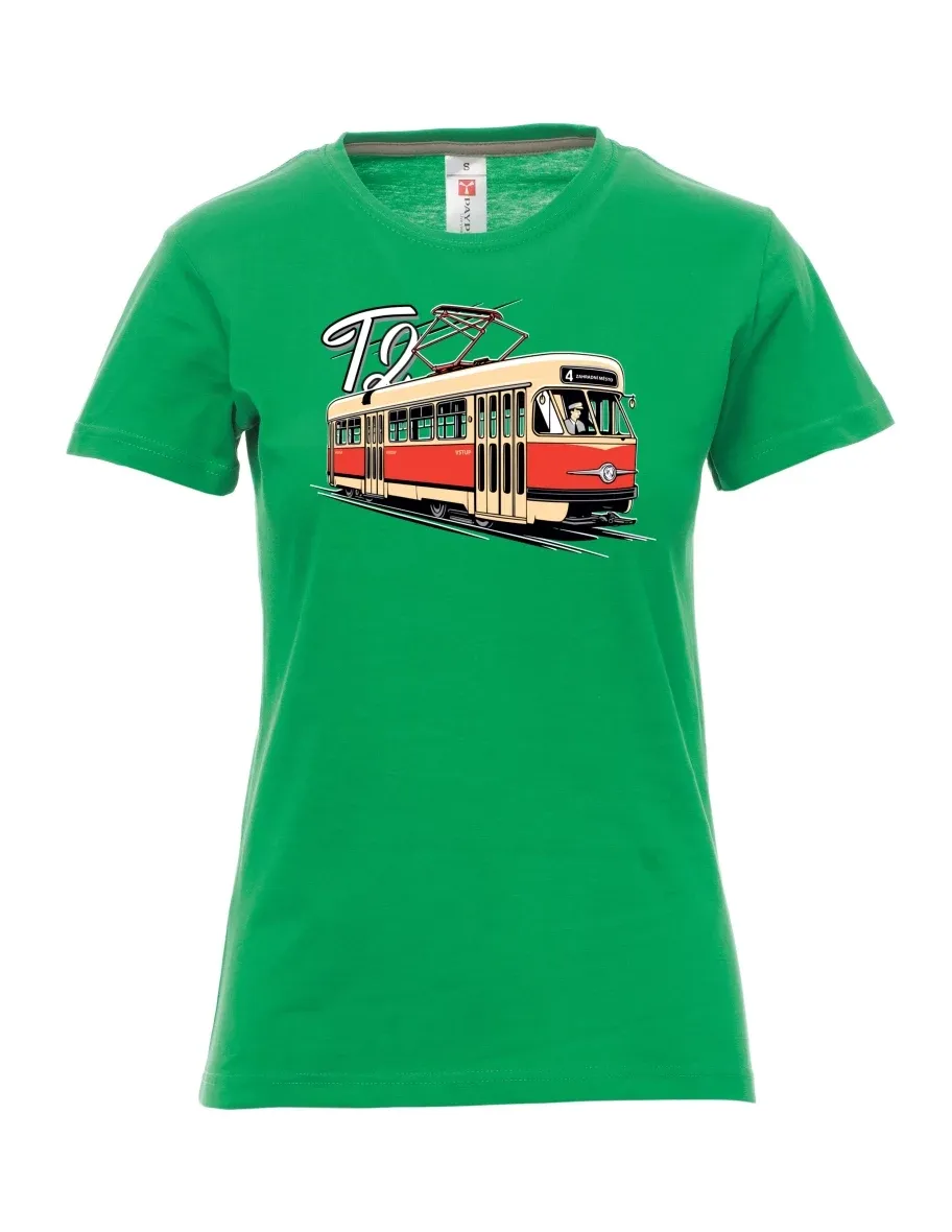 Maglia da donna verde Tram T2