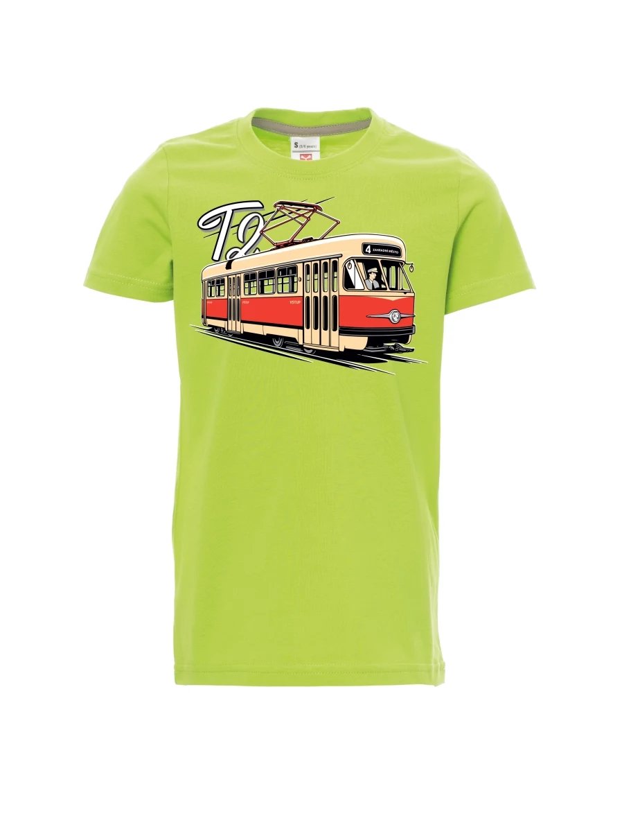 Maglia da bambino verde chiaro Tram T2