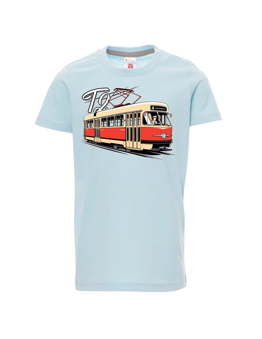 Maglia da bambino blu pallido Tram T2