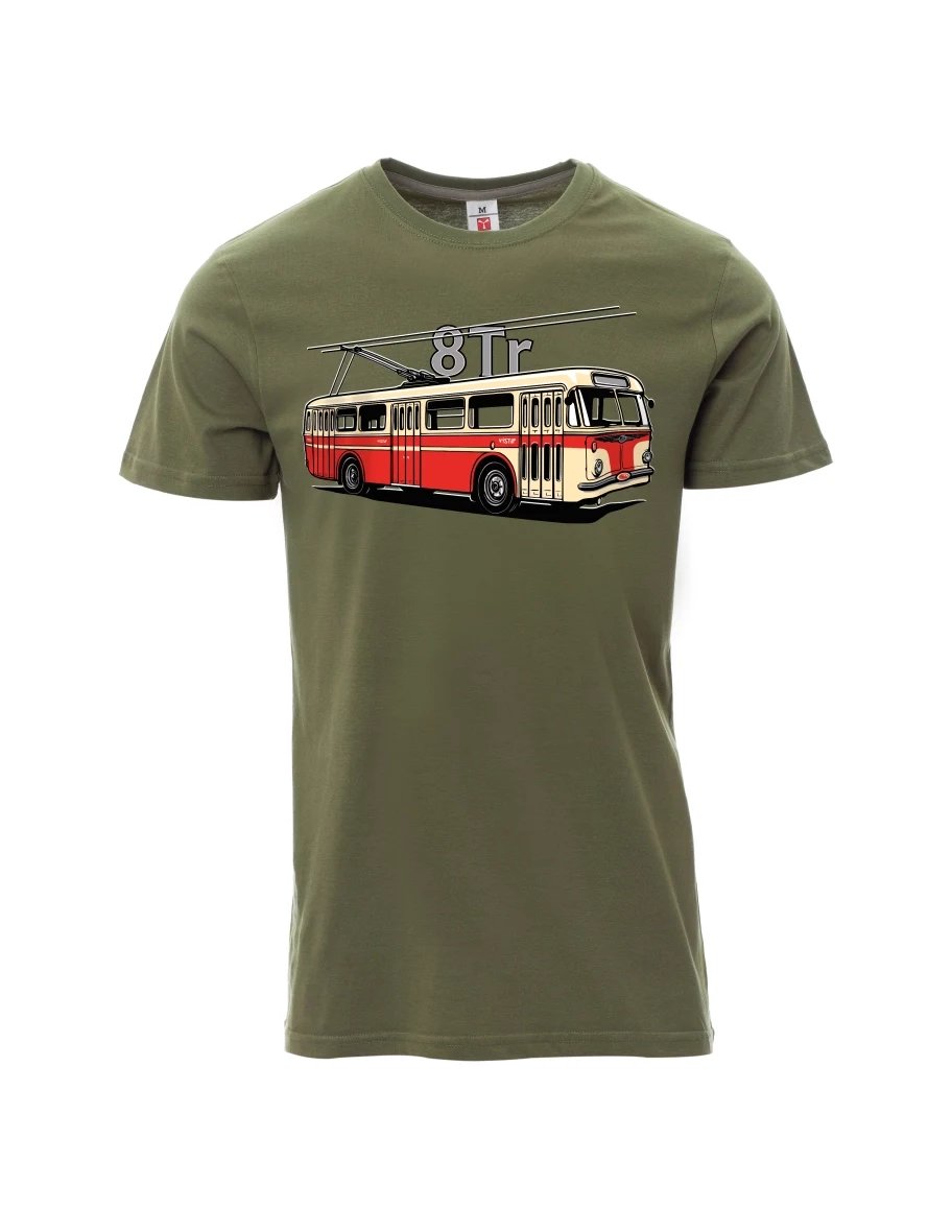 Maglia da uomo cachi Filobus 8Tr
