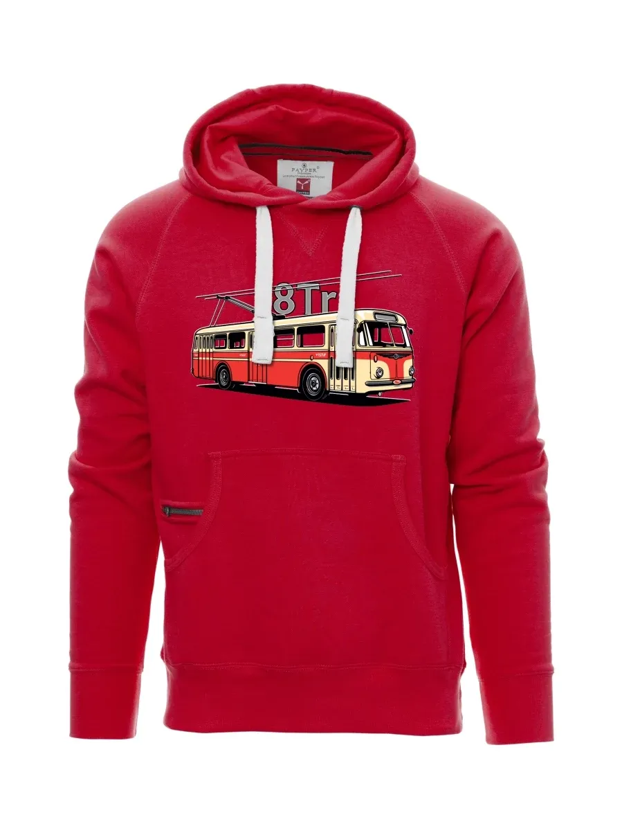 Felpa da uomo rossa Filobus 8Tr
