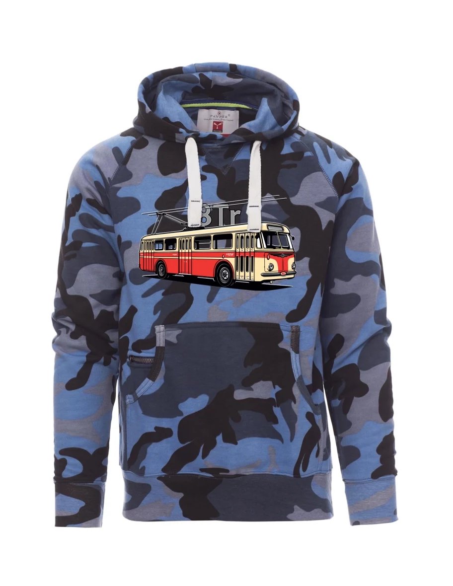 Felpa da uomo camuffare blu Filobus 8Tr