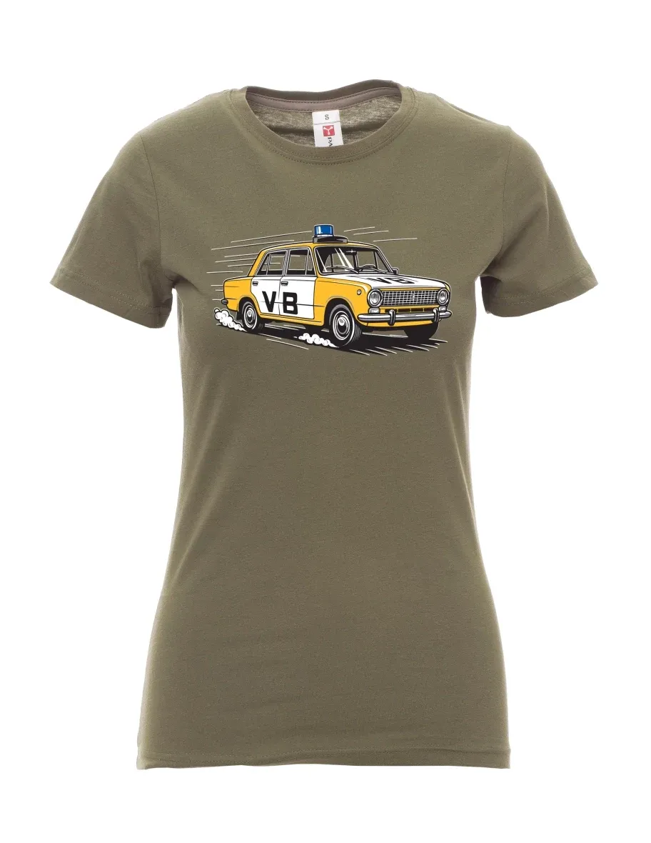 Maglia da donna cachi Automobile VAZ 2101 VB