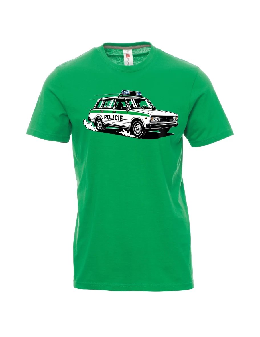 Maglia da uomo verde Automobile VAZ 2104 POLIZIA
